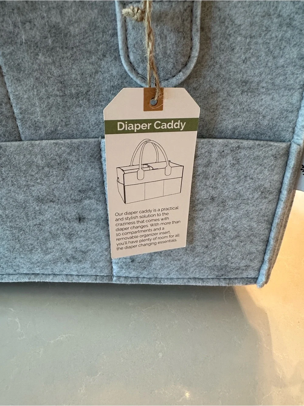 Parker Baby Diaper Caddy - Nursery Storage Bin